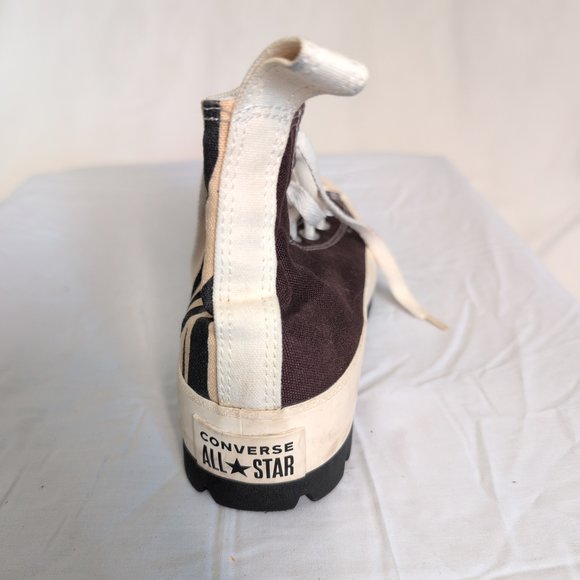 Converse Women's High-Top Lug Sole Sneakers Size 7 - Brown/Print - Picture 5 of 9